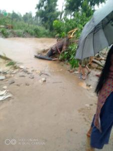 Überschwemmung in Chitwan